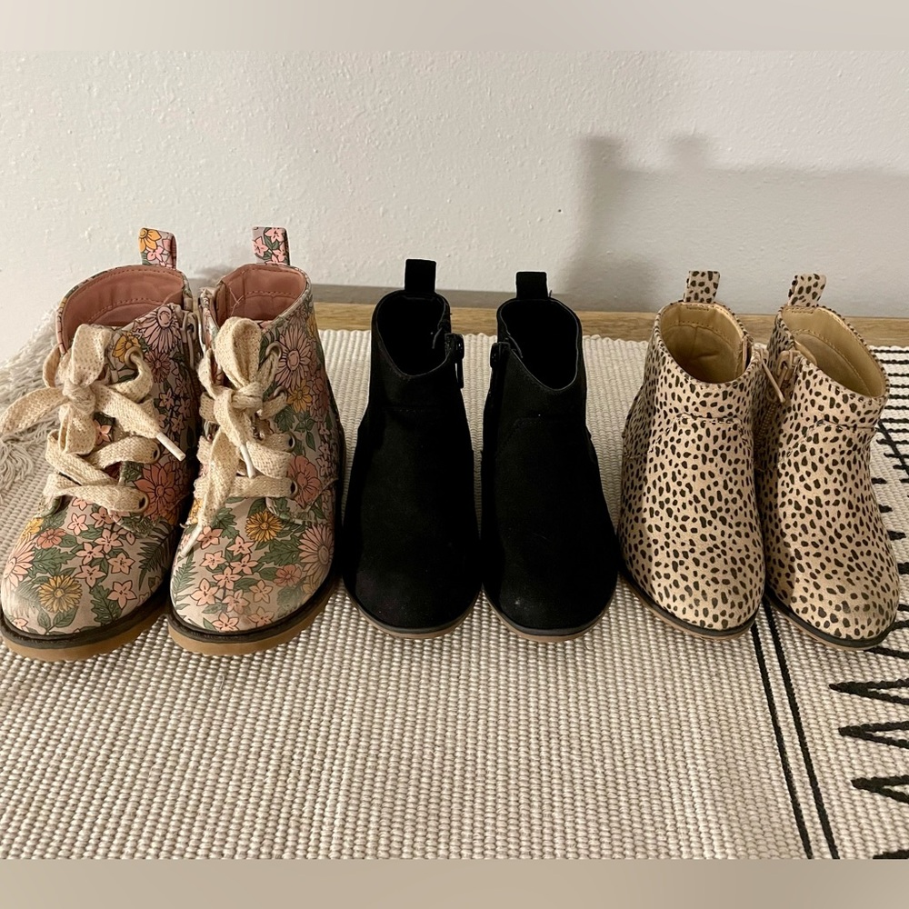 Cat & Jack Toddler Girls Boots Bundle